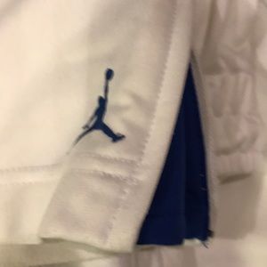 Authentic Jordan Joggers. White and blue jumpman.